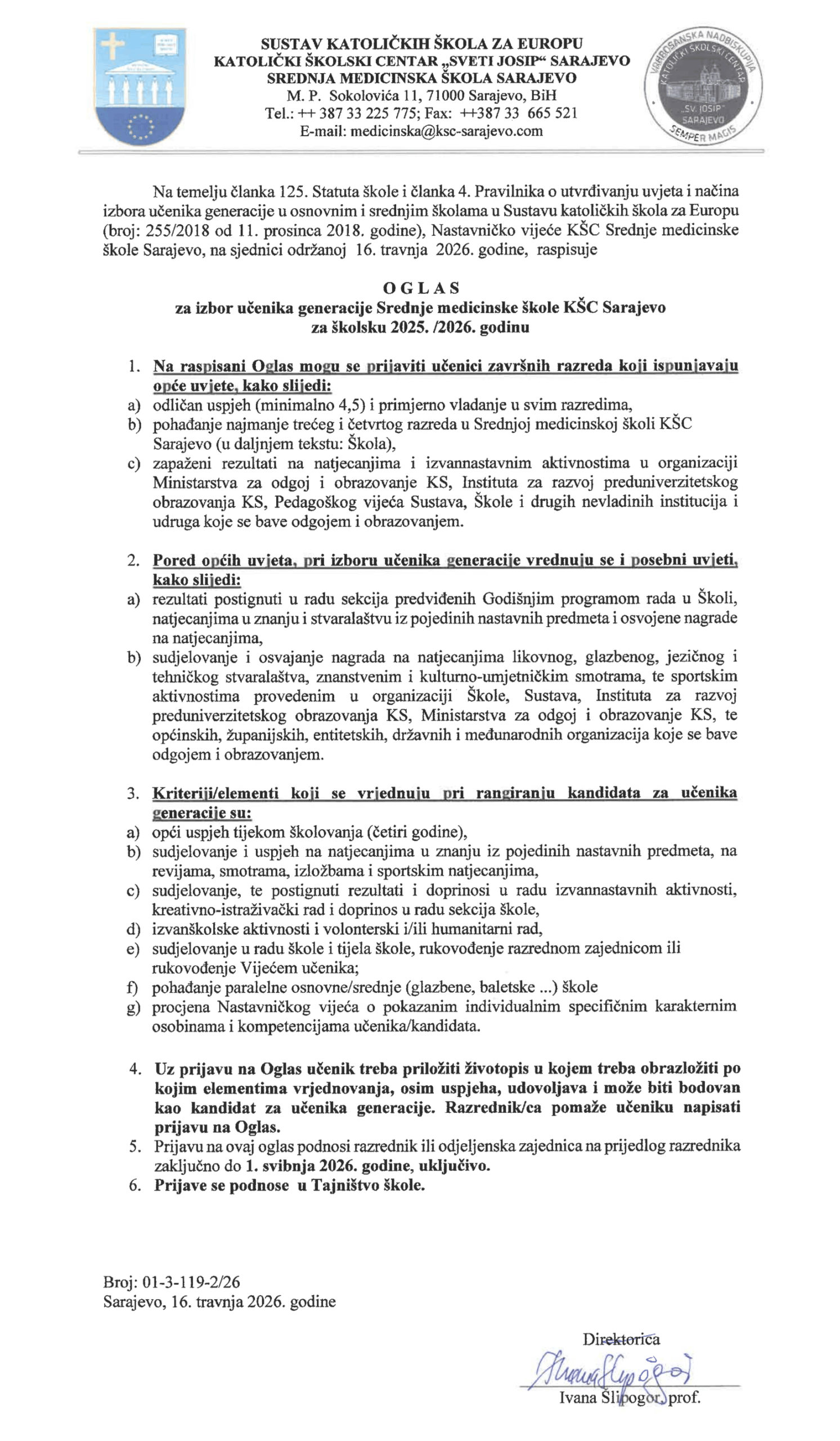 oglas_ucenik_generacije_medicinska_25-26