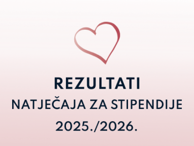 Rezultati natječaja za stipendije Zaklade 2025./2026.